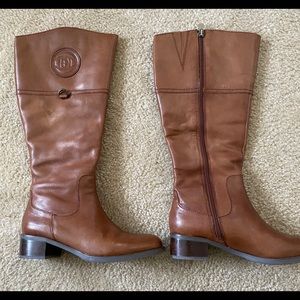 Etienne Aigner Cognac Riding Boot. 6.5